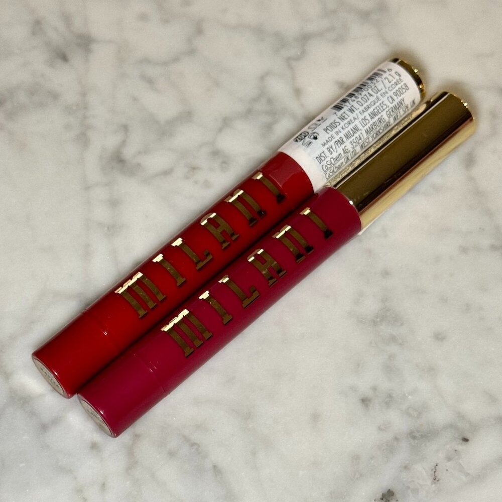 Milani Keep It Full Glossy Plumping Balm Set | 180 (Jam) & 200 (Chili) | NEW